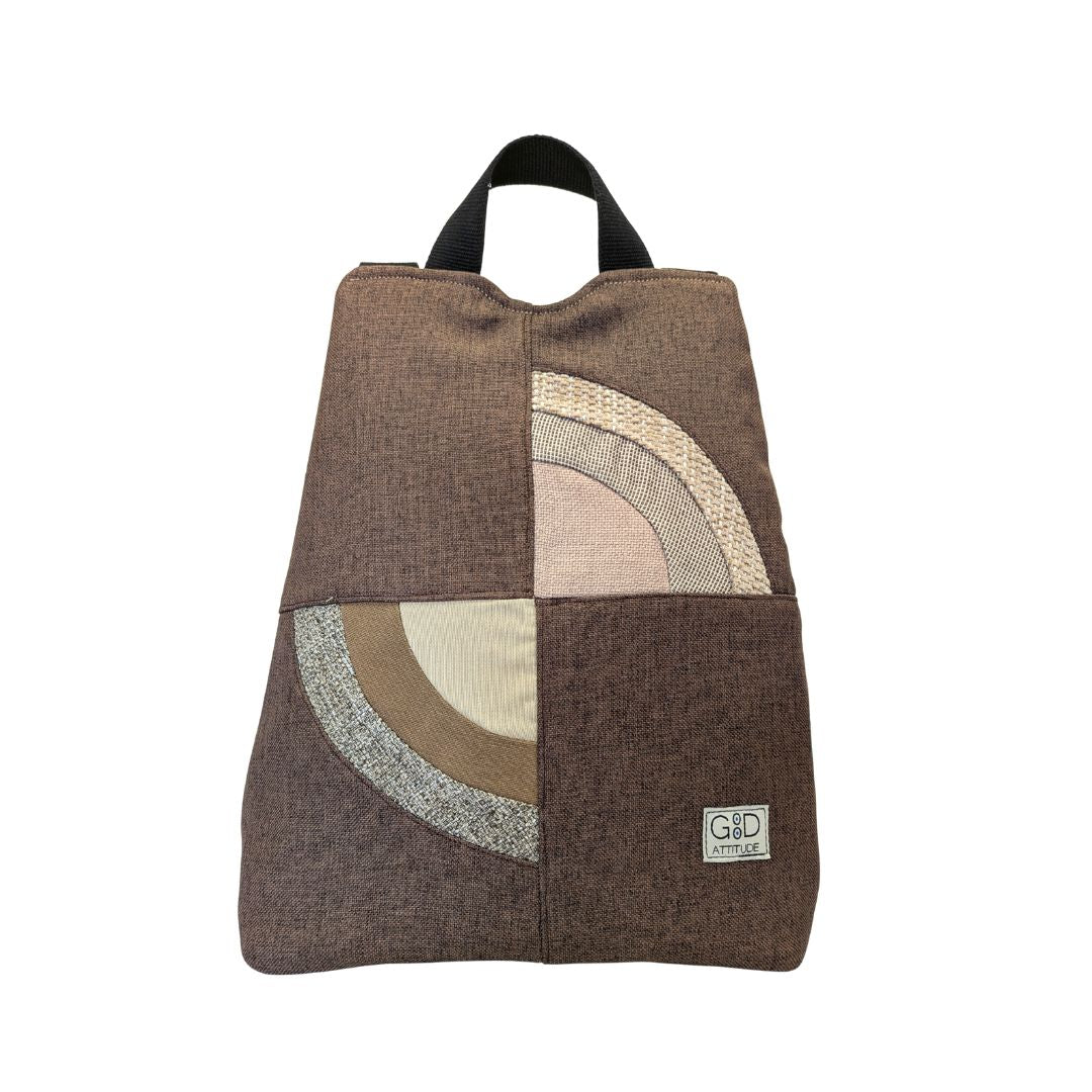 Mochila antirrobo Amanecer choco y crema