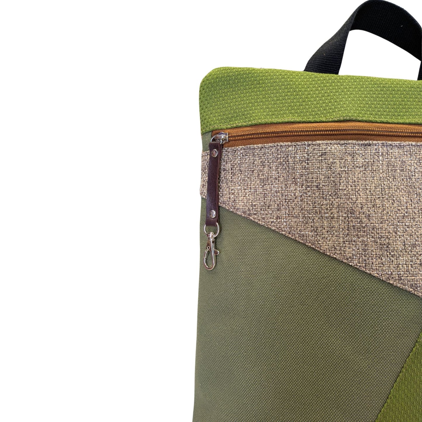 Mochila antirrobo Domes GRANDE verde y tierra