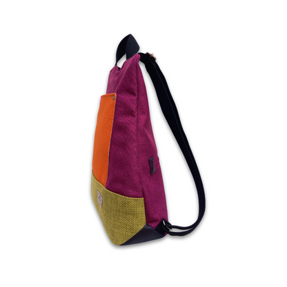 Mochila antirrobo Pocket mora y naranja