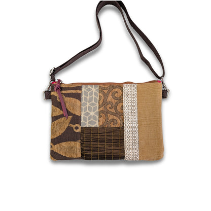 Bolso yin yang rojo y tierra