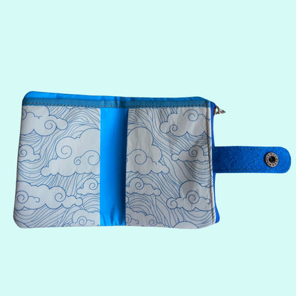 Cartera Minimal azul