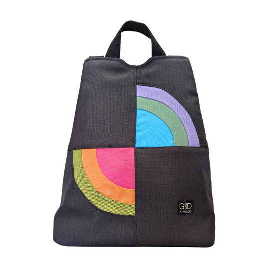 Mochila antirrobo Amanecer negro multicolor