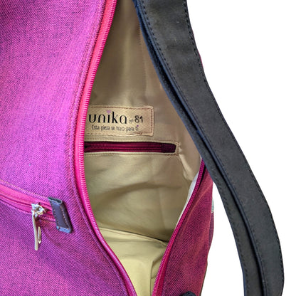 Mochila antirrobo Espigas vaquera lilas nº 81