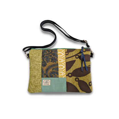 Bolso yin yang verde y azul