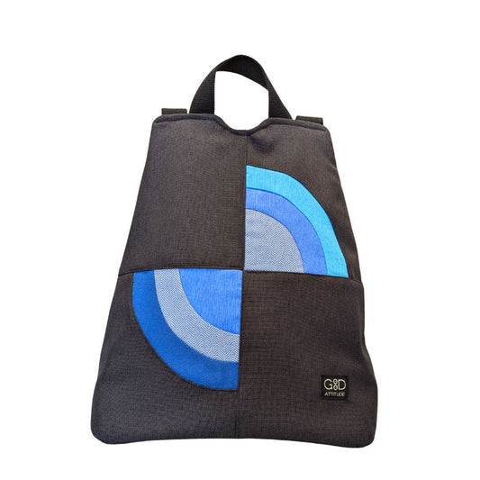 Mochila antirrobo Amanecer negro y azul