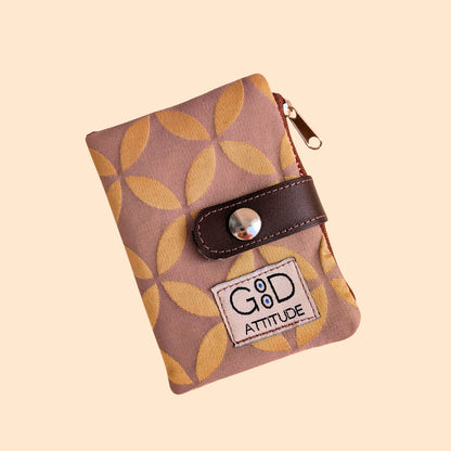 Cartera Minima concentrico dorado