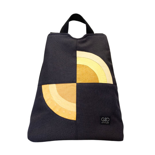 Mochila antirrobo Amanecer negro y amarillo