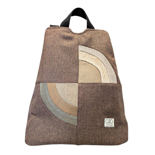 Mochila antirrobo Amanecer choco y crema