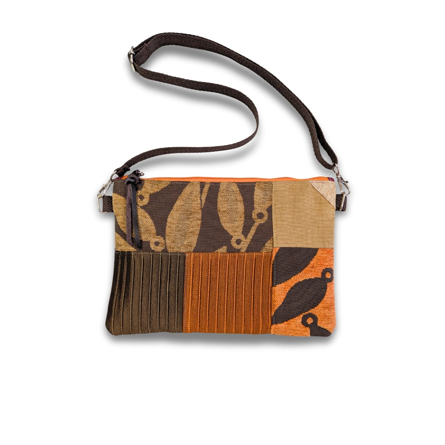 Bolso yin yang lila y tierra