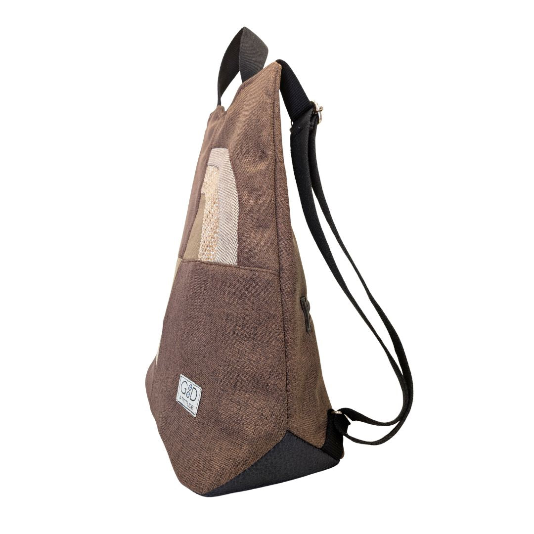 Mochila antirrobo Amanecer choco y crema