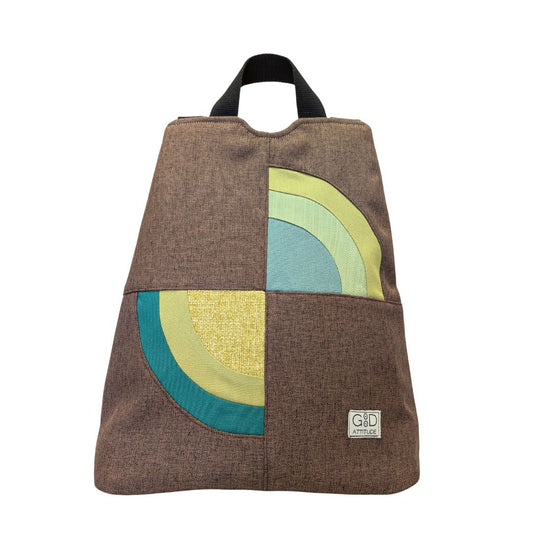 Mochila antirrobo Amanecer choco y verde