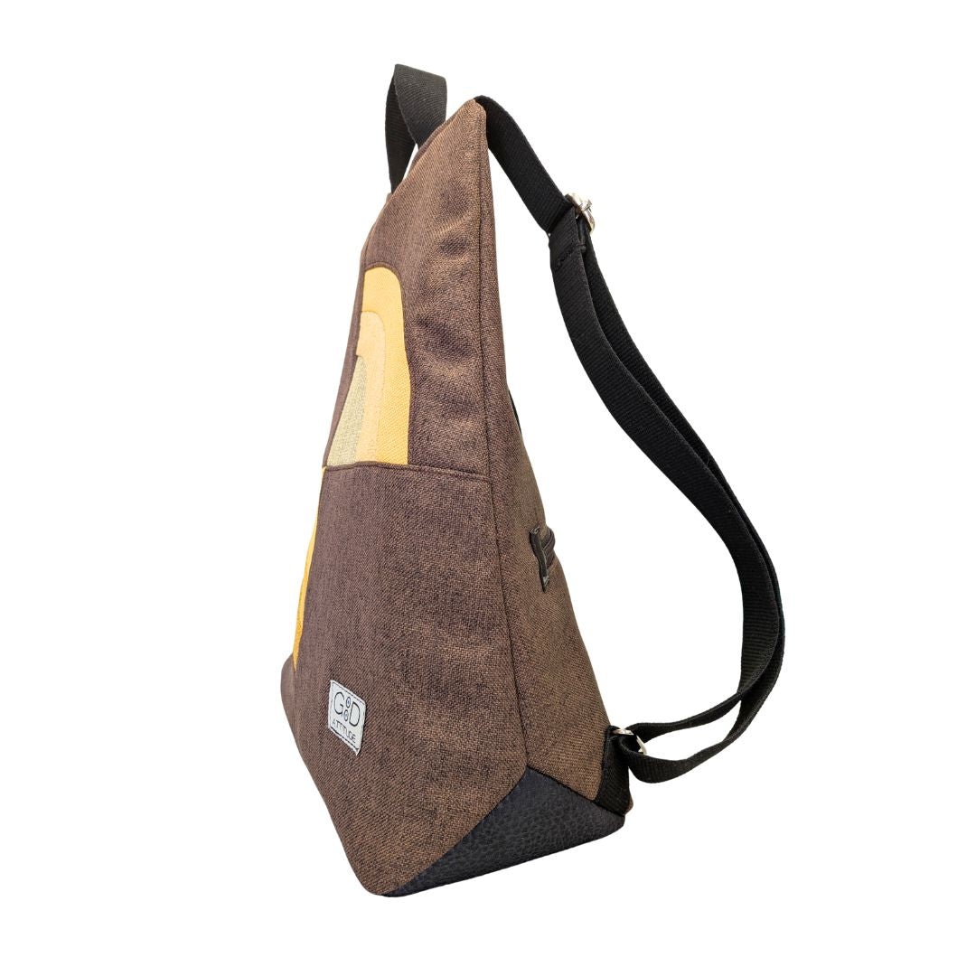 Mochila antirrobo Amanecer choco y amarillo