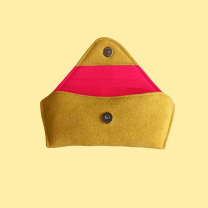 Funda para gafas retro amarillo