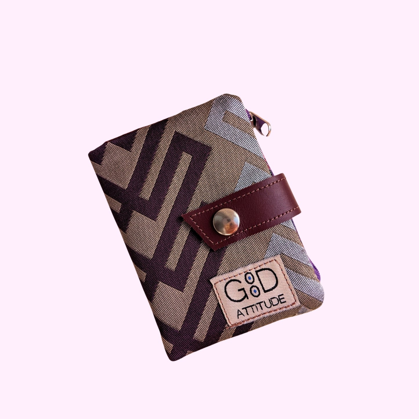 Cartera Minima zig zag lila