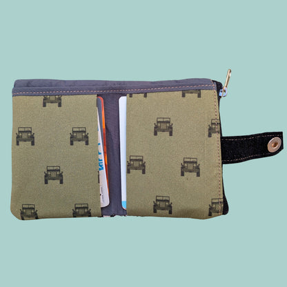 Cartera Minimal verde
