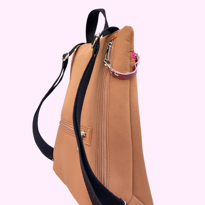 Mochila antirrobo Loira Ares cuero rosa