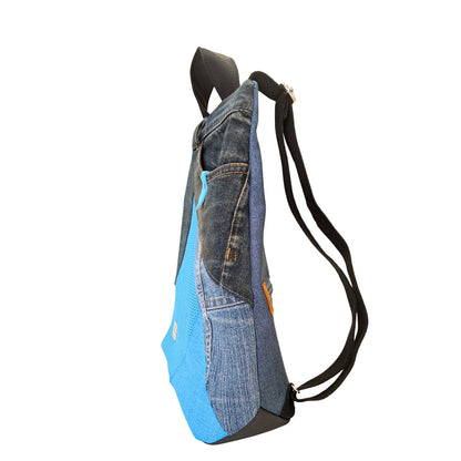 Mochila antirrobo Irati vaquero óxido y azul  nº 138 PEQUEÑA