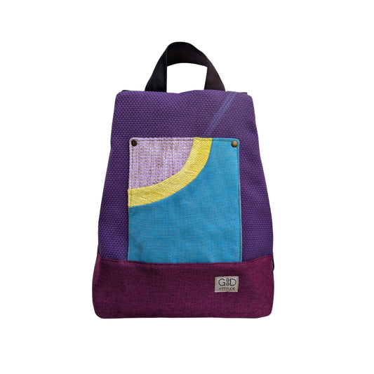 Mochila antirrobo Pocket púrpura y azul