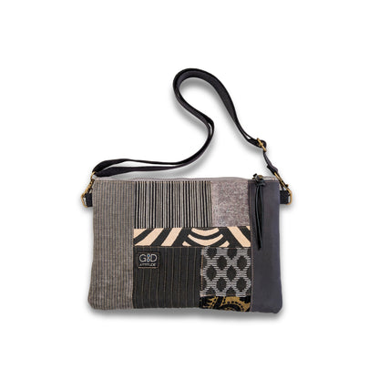 Bolso yin yang nero y gris