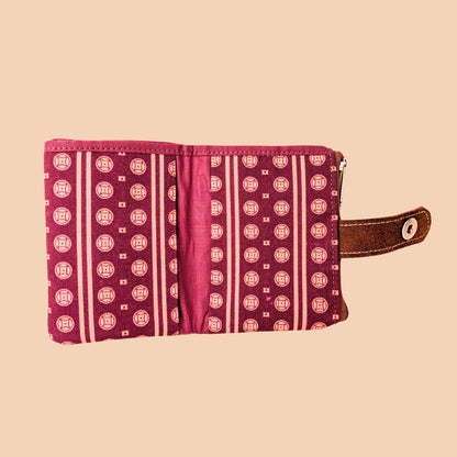 Cartera Minima concéntrica marrón