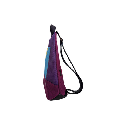 Mochila antirrobo Pocket púrpura y azul
