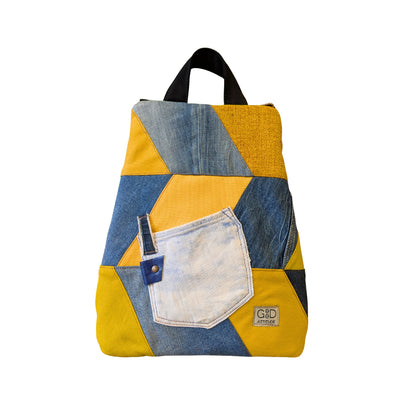 Mochila antirrobo Espigas vaquero amarillo nº 77