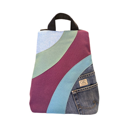 Mochila antirrobo Viento vaquero morado nº 125 PEQUEÑA