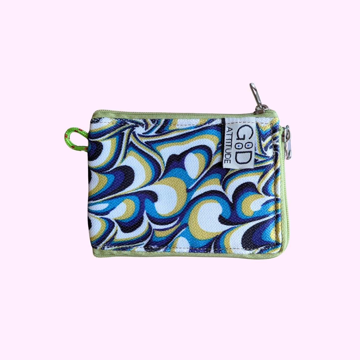 Monedero   hojas azules