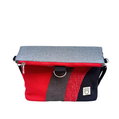 Bolso Camaleón rojo y negro