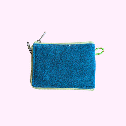 Monedero   hojas azules