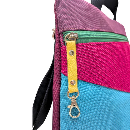 Mochila antirrobo artesanal Domes multicolor 3