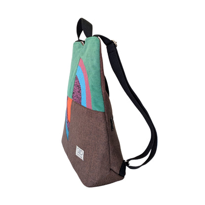 Mochila antirrobo Amanecer choco y verde