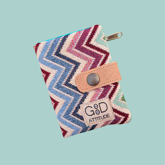 Cartera Minimal zig zag